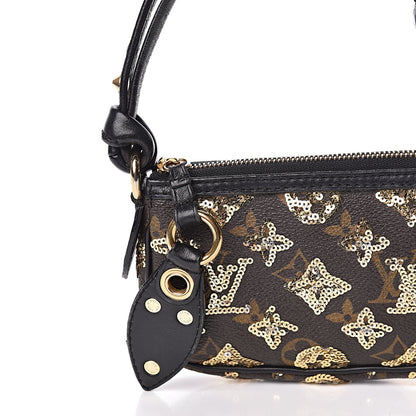 Louis Vuitton Monogram Sequins Eclipse Pochette Gold 18 of 20