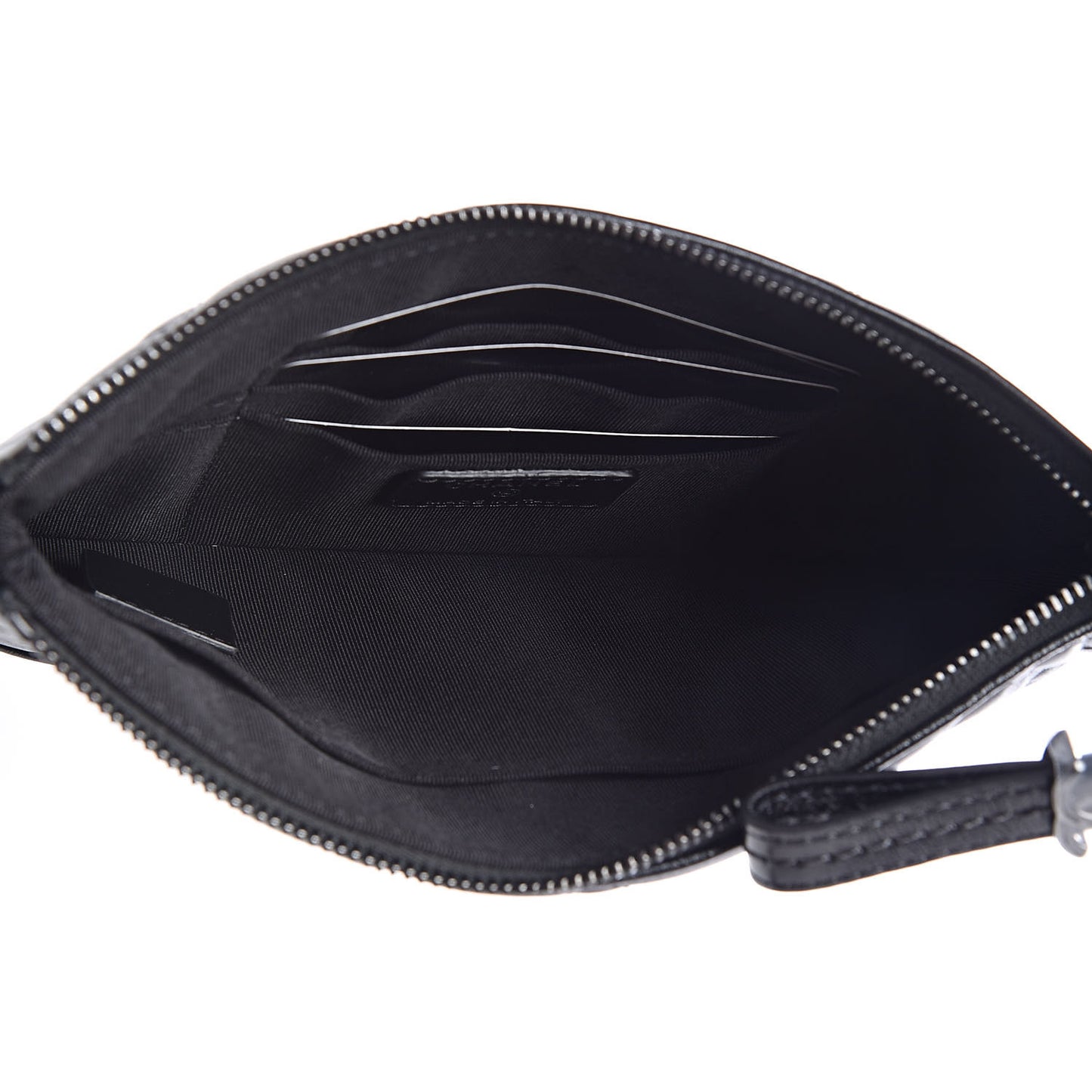 Aged Calfskin Quilted Small Gabrielle Pouch So Black