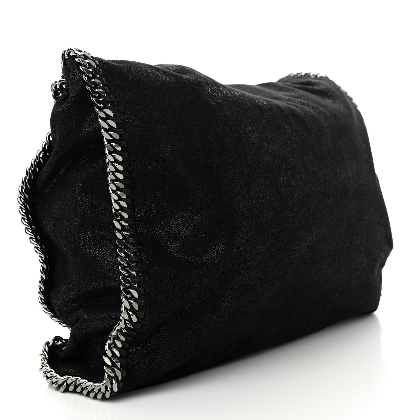 Shaggy Deer Falabella Fold Over Tote Black