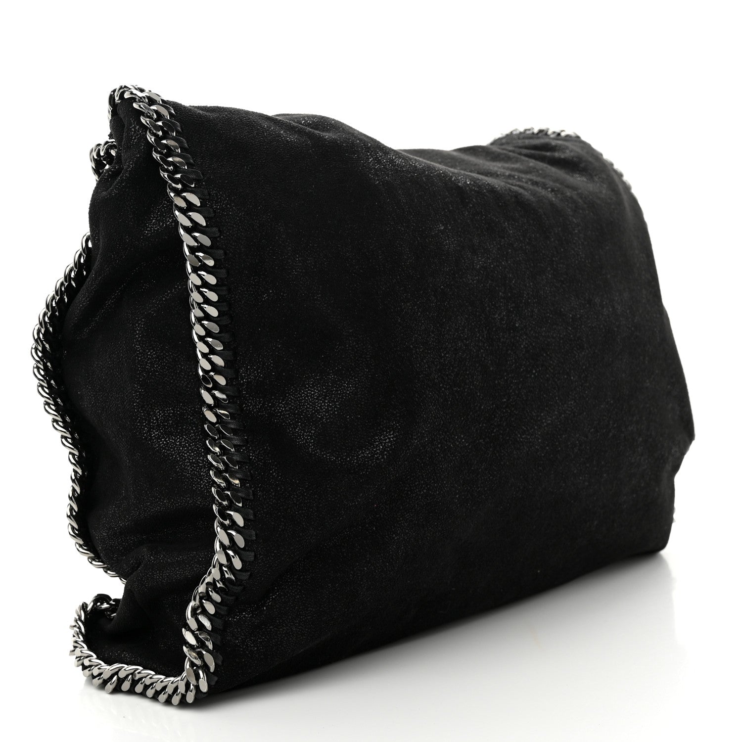 Stella McCartney Shaggy Deer Falabella Fold Over Tote Black 4 of 11