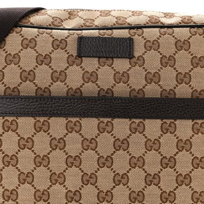 Gucci Monogram Dollar Calfskin Large Camera Case Beige Ebony Testa di Moro Marrone Scuro 8 of 10