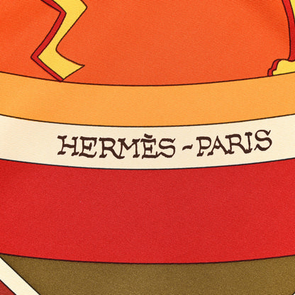 Hermes Silk Mecanique Du Temps Scarf 90 2 of 5