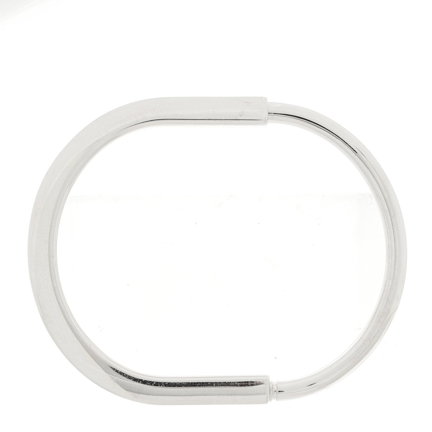 18K White Gold Tiffany Lock Bangle Bracelet