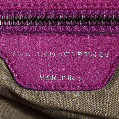 Stella McCartney Faux Leather Shaggy Deer Falabella Small Fold Over Tote Pink 6 of 7
