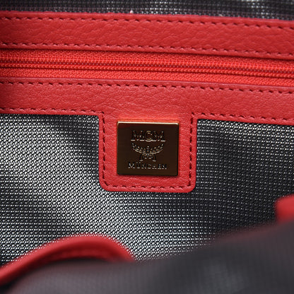 MCM Visetos Side Stud Small Stark Backpack Corail 7 of 10