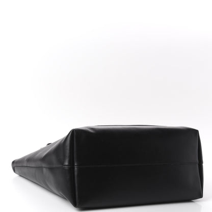 Prada City Calf Front Pocket Large Shopping Tote Black 3 of 9