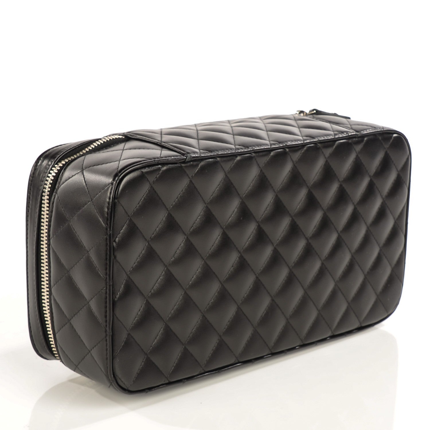 Chanel Lambskin Quilted Large Jewelry Case Black 4 of 8