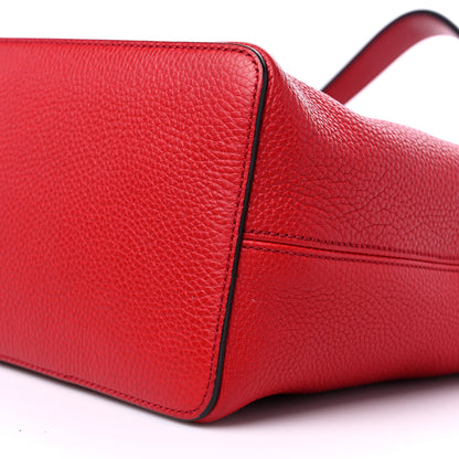 Gucci Pebbled Calfskin Large Soho Hobo Tabasco Red 9 of 13
