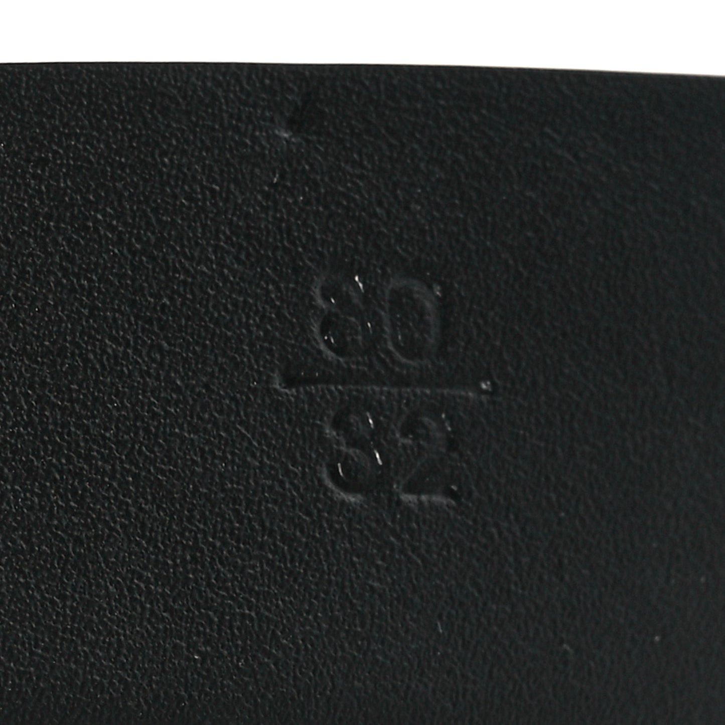 Calfskin Paris Button CC Belt 80 32 Black