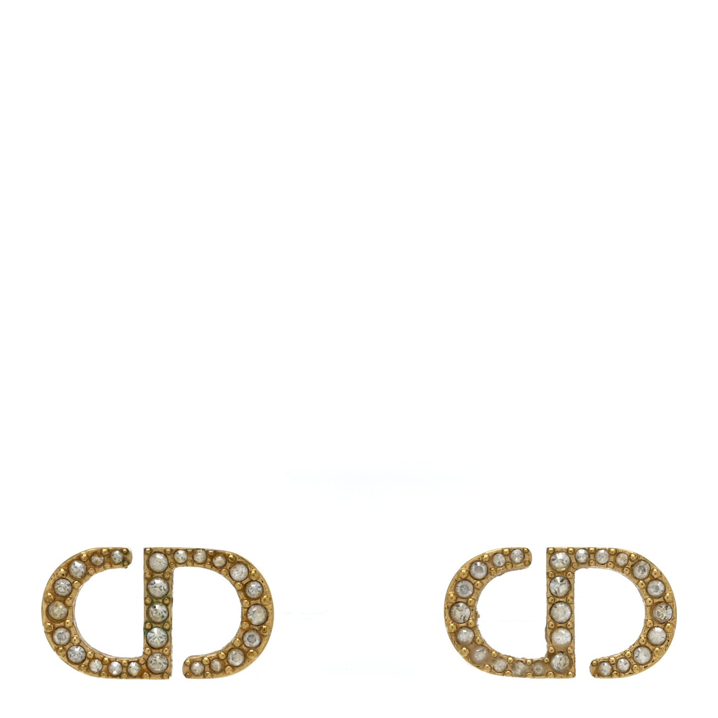 Crystal Clair D Lune Earrings Gold