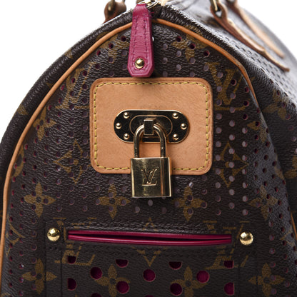 Louis Vuitton Monogram Perforated Speedy 30 Fuchsia 10 of 12
