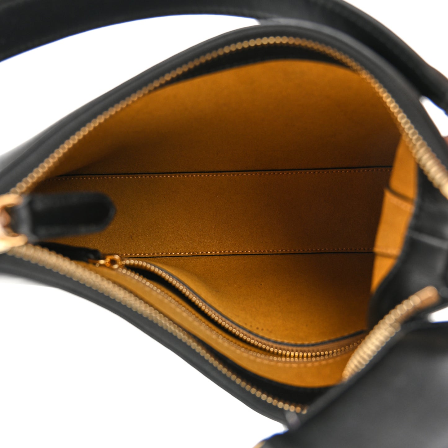 Eco Alter Nappa Perforated Logo Small Shoulder Bag Black