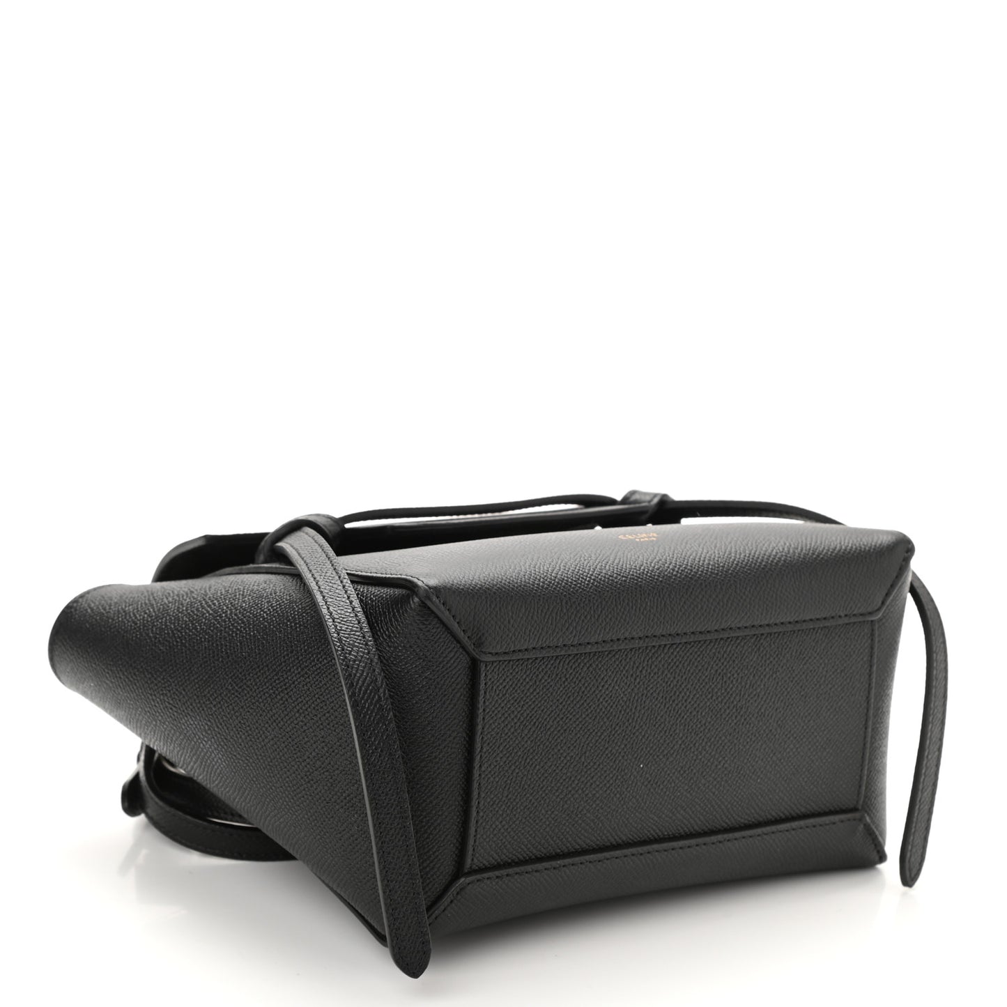 Grained Calfskin Nano Belt Bag Black