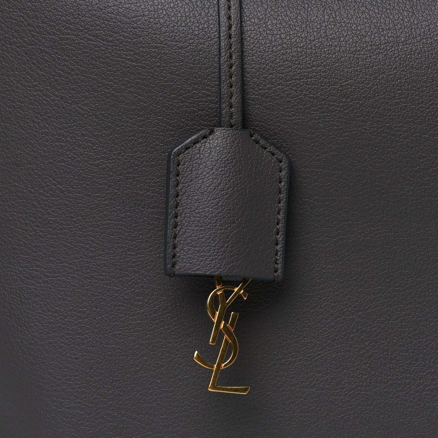 Calfskin Large Shopping Tote Pebble