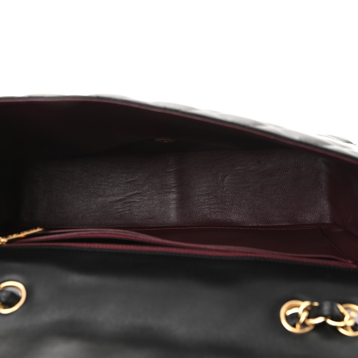 Chanel Lambskin Quilted Jumbo Single Flap Black 4 of 10