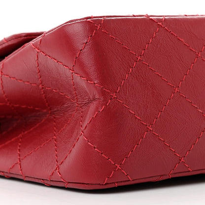 Chanel Aged Calfskin Quilted 2.55 Reissue 225 Flap Red 9 of 12