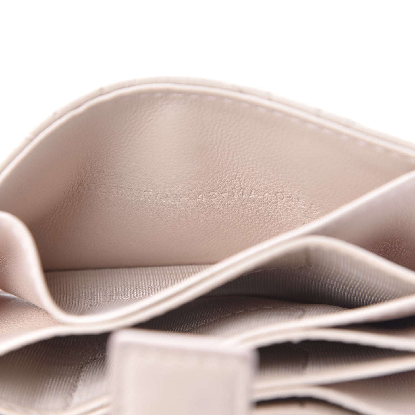 Lambskin Cannage Lady Dior 5-Gusset Card Holder Light Pink