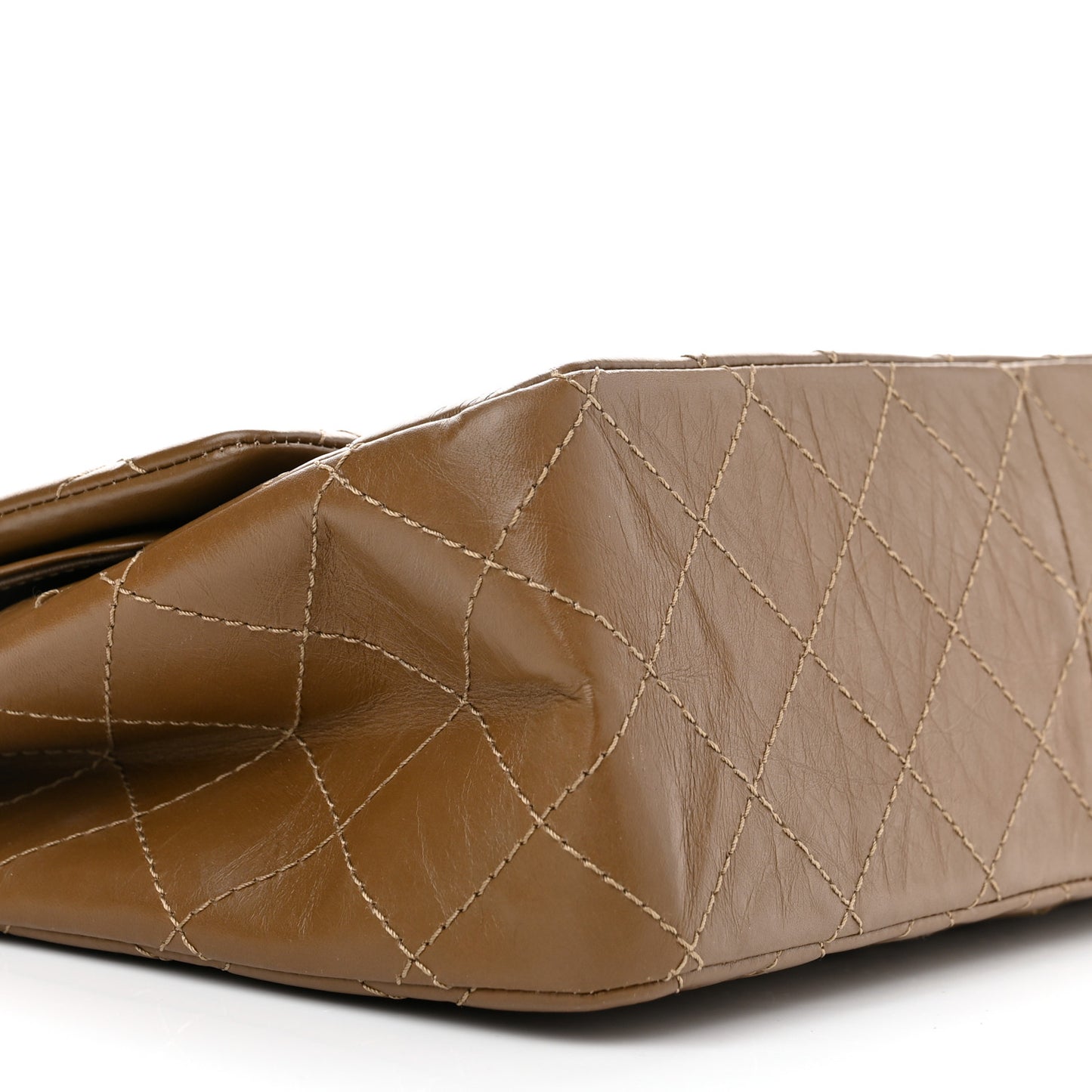 Aged Calfskin Quilted 2.55 Reissue 227 Flap Brown