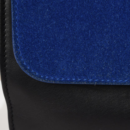 Celine Smooth Calfskin Suede Medium Tri-Color Trapeze Royal Blue 8 of 16