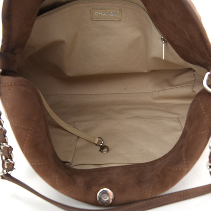 Chanel Nubuck Hobo Light Brown 5 of 13