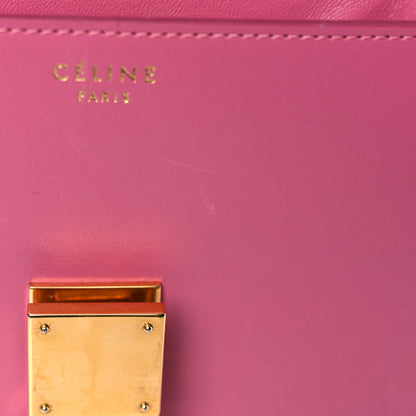 Celine Smooth Calfskin Medium Classic Box Flap Bag Pink 25 of 42