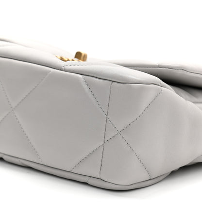 Chanel Lambskin Quilted Medium Chanel 19 Flap Grey 10 of 10