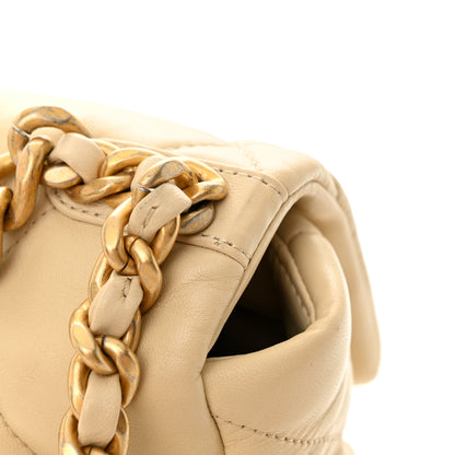 Chanel Lambskin Quilted Medium Chanel 19 Flap Beige 12 of 12