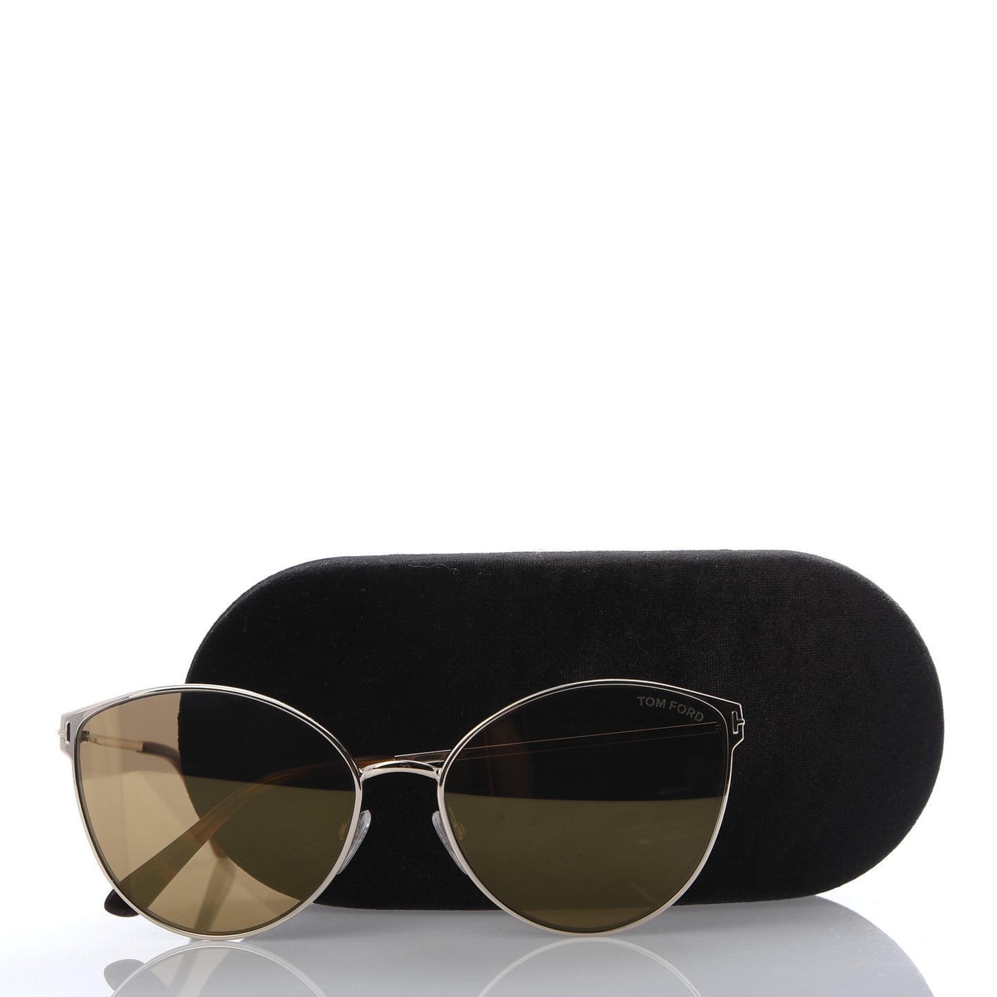 Metal Cat Eye Zeila Sunglasses TF654 Gold