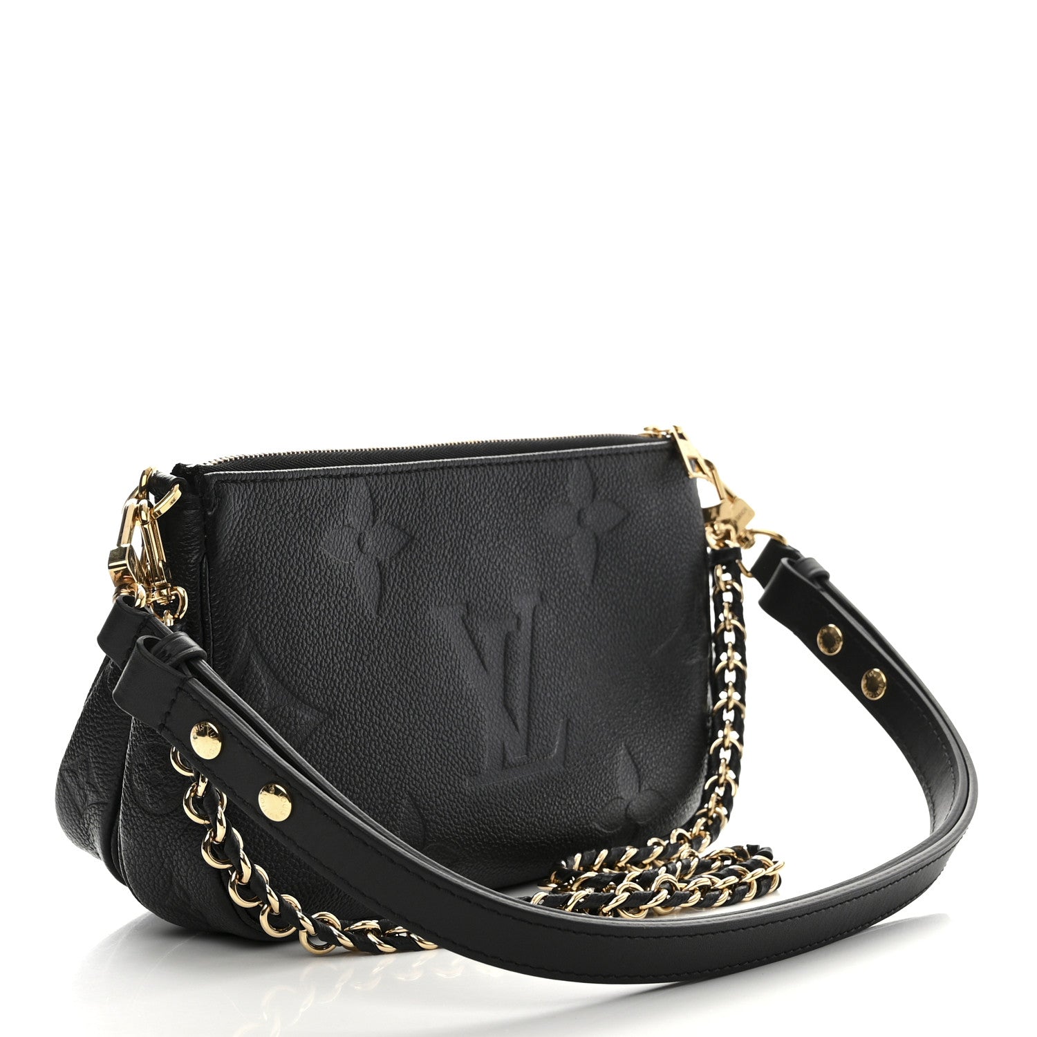 Louis Vuitton Empreinte Monogram Giant Multi Pochette Accessories Black 3 of 10