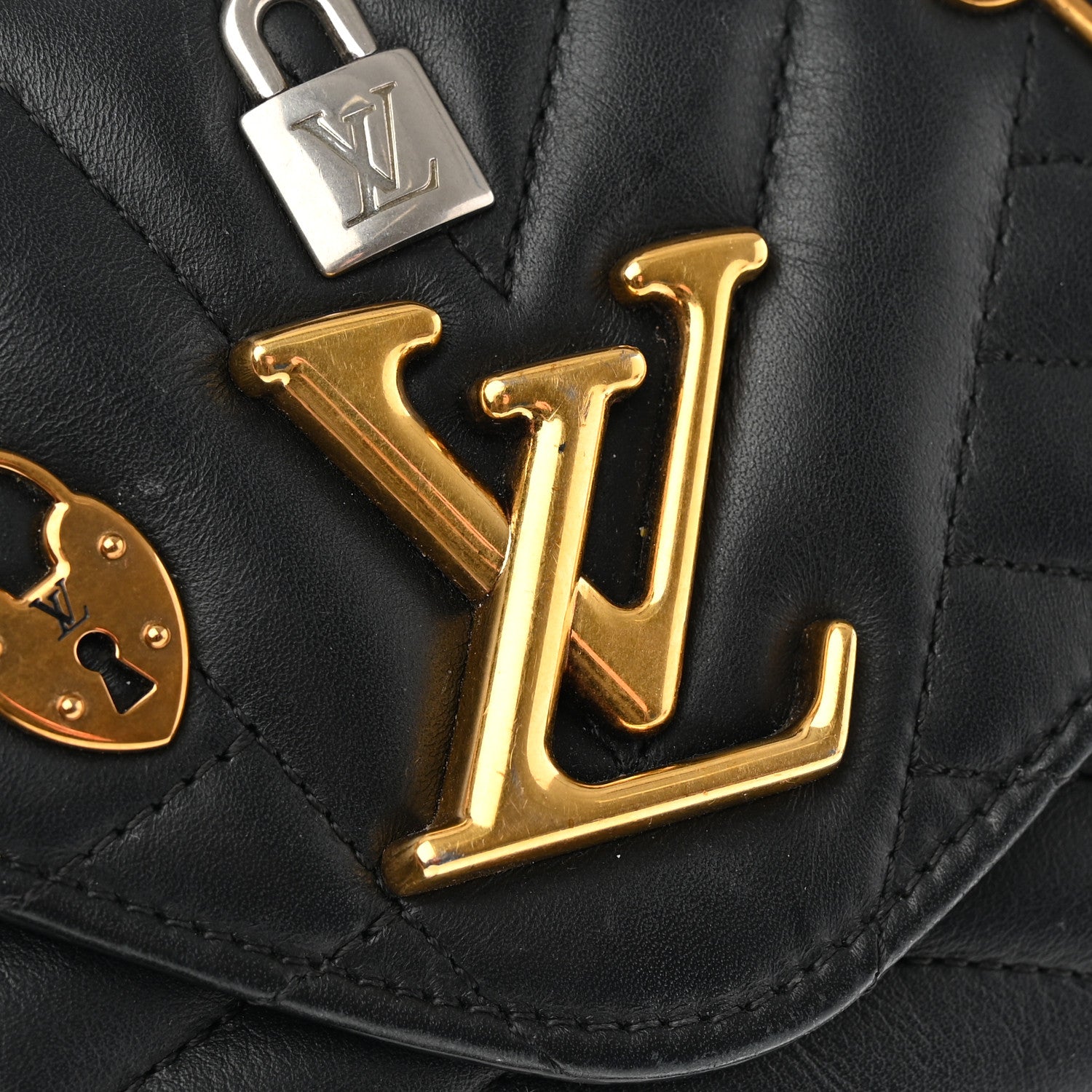 Louis Vuitton Calfskin Love Lock New Wave Long Wallet Black 12 of 14