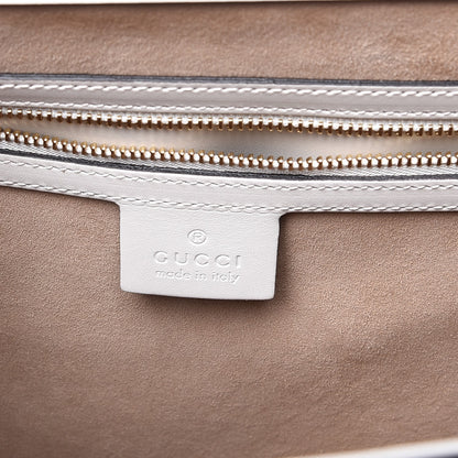 Gucci Calfskin Maxi Sylvie Top Handle Bag White 7 of 8