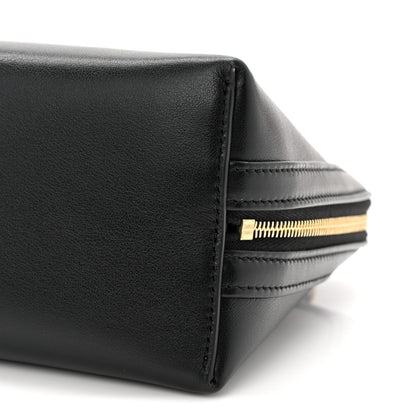 Celine Smooth Calfskin Cuir Triomphe Clutch on Chain Black 10 of 11