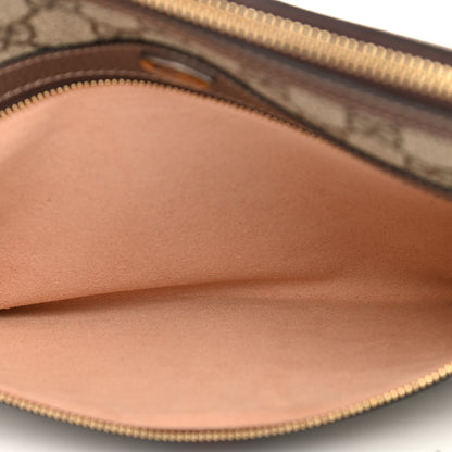 Gucci GG Supreme Monogram Large Ophidia Pouch Clutch Brown 6 of 10