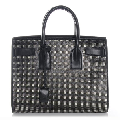 Saint Laurent Studded Leather Small Sac de Jour Carryall Black 1 of 8