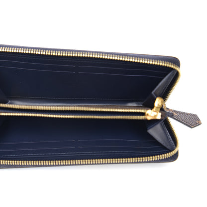 Louis Vuitton Vernis Zippy Wallet Blue 4 of 5