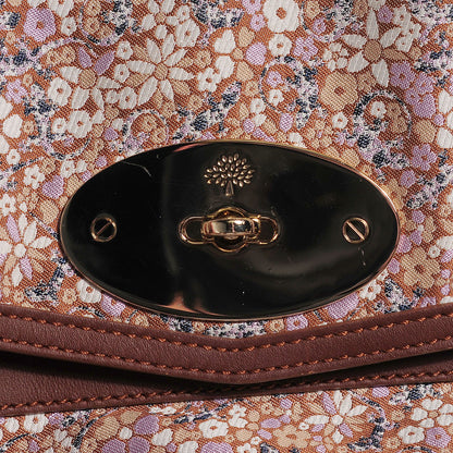 Mulberry Jacquard Floral Alexa Satchel Biscuit Brown 5 of 11