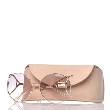 Chloe Jackson Oversized Round Sunglasses CE124S Blonde Havana 7 of 7