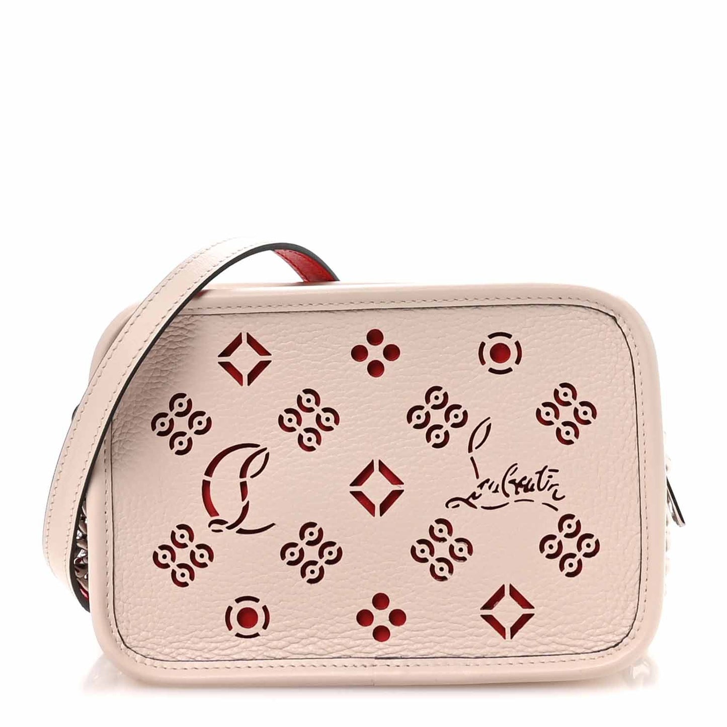 Calfskin Mini Radioloubi Pink