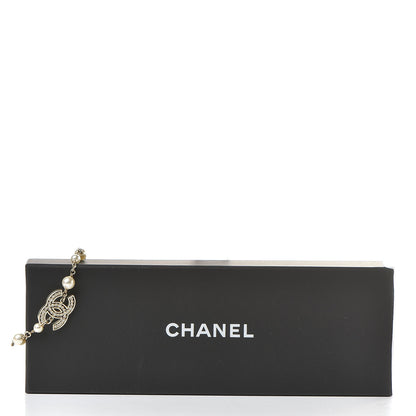 Chanel Crystal Pearl CC Bracelet Gold 7 of 7