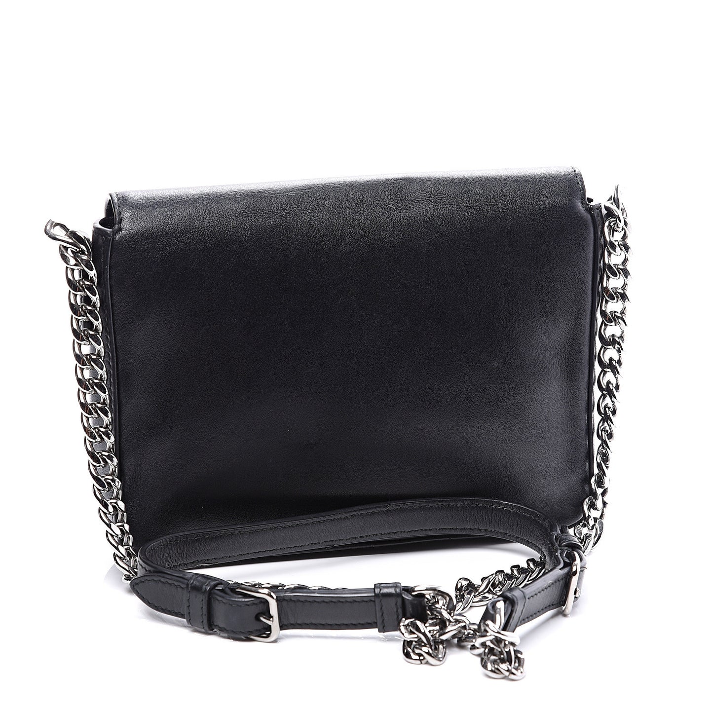Soft Calfskin Chain Flap Black