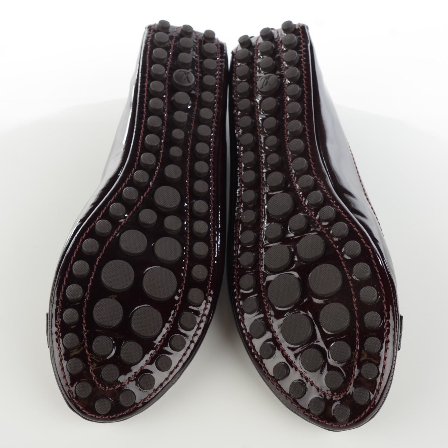 Louis Vuitton Patent Calfskin Oxford Ballerina Flats 39 Amarante 7 of 10