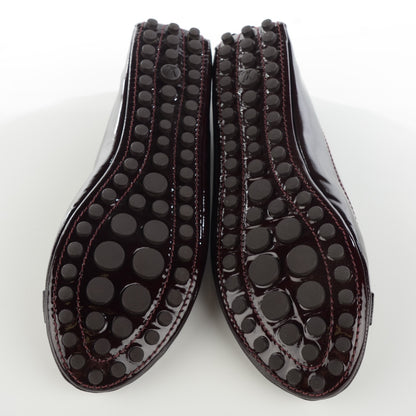 Louis Vuitton Patent Calfskin Oxford Ballerina Flats 39 Amarante 7 of 10