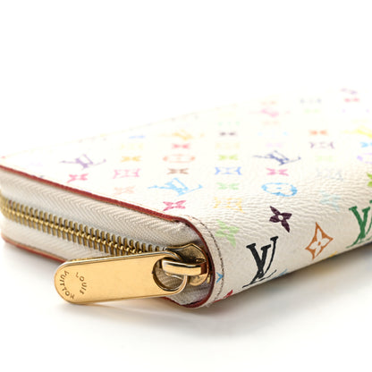 Louis Vuitton Monogram Multicolor Zippy Wallet White Litchi 8 of 8