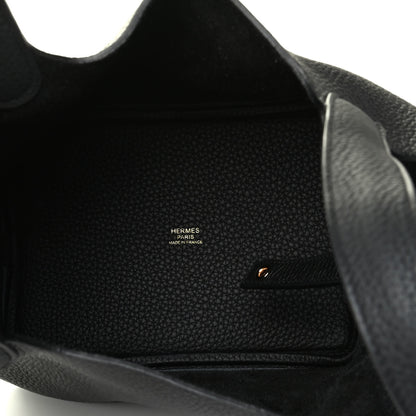 Hermes Taurillon Clemence Picotin Lock 18 PM Black 4 of 5