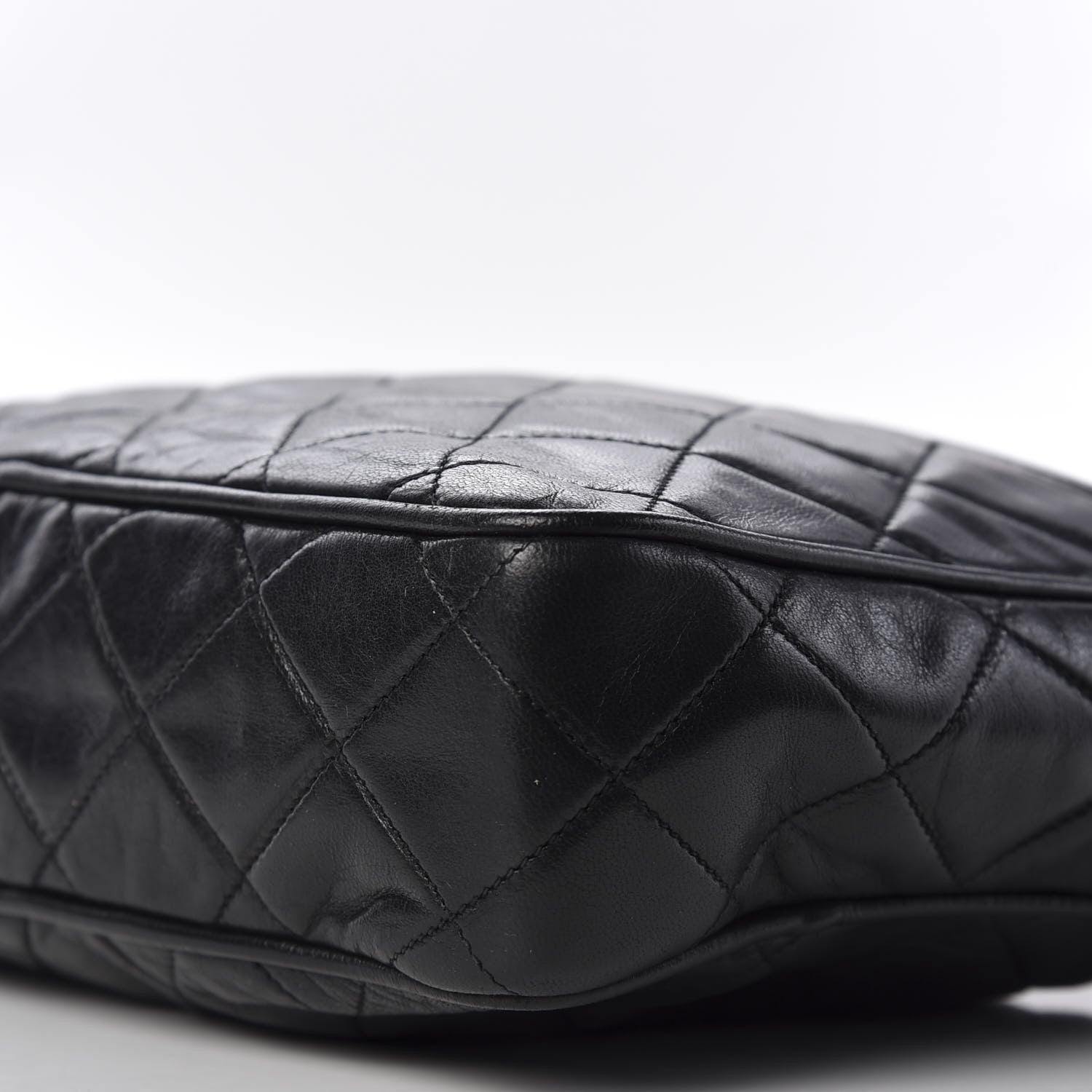 Chanel Lambskin Quilted CC Tassel Camera Case Black 6 of 12