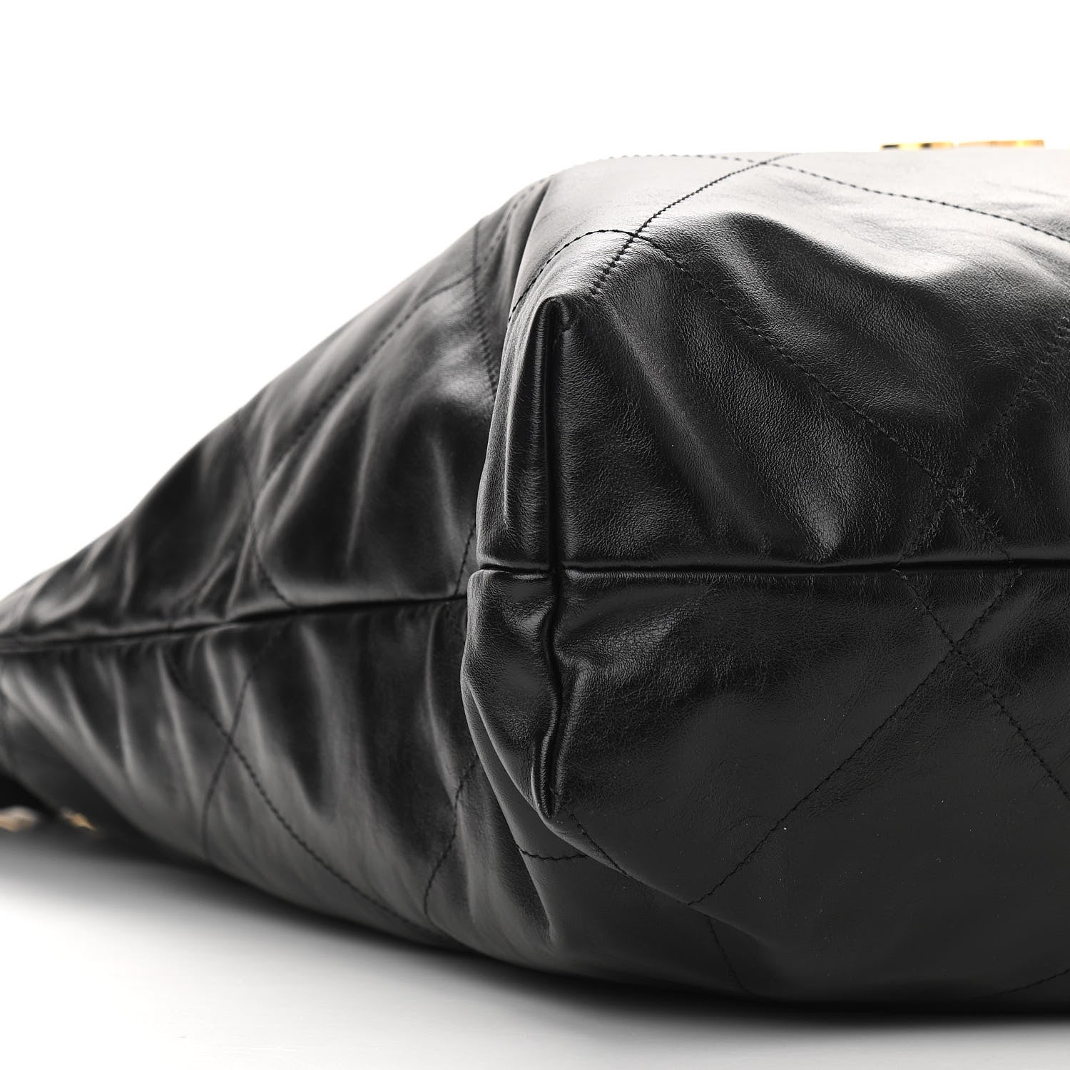 Chanel Shiny Calfskin Quilted Large Chanel 22 Black 10 of 11
