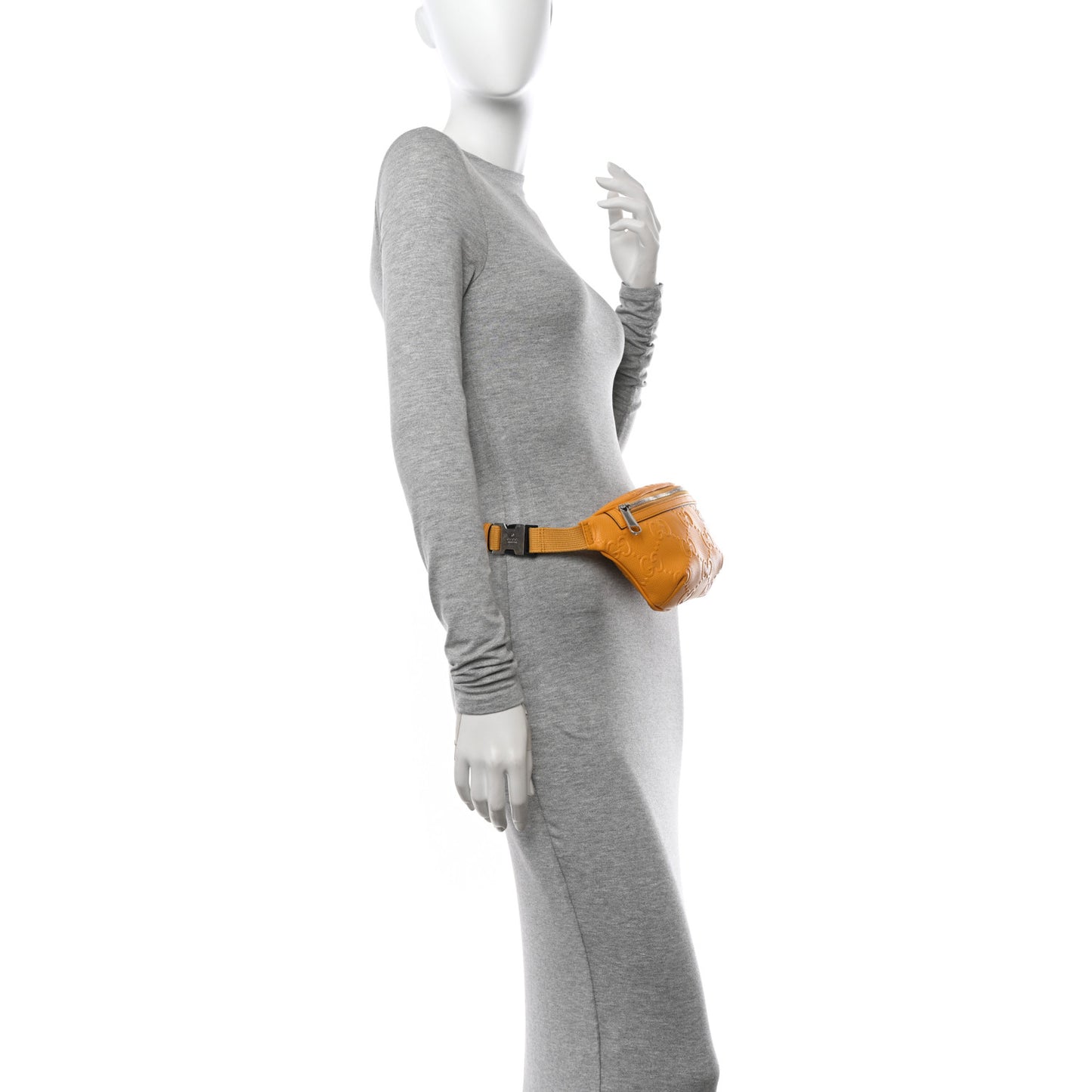 Calfskin GG Tennis Embossed Belt Bag Crop