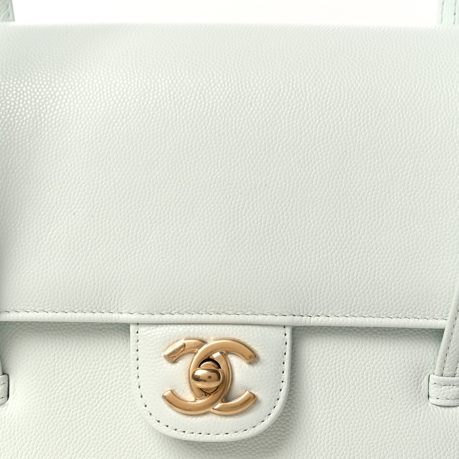 Chanel Shiny Caviar Preppy Coco Small Flap Light Blue 8 of 13