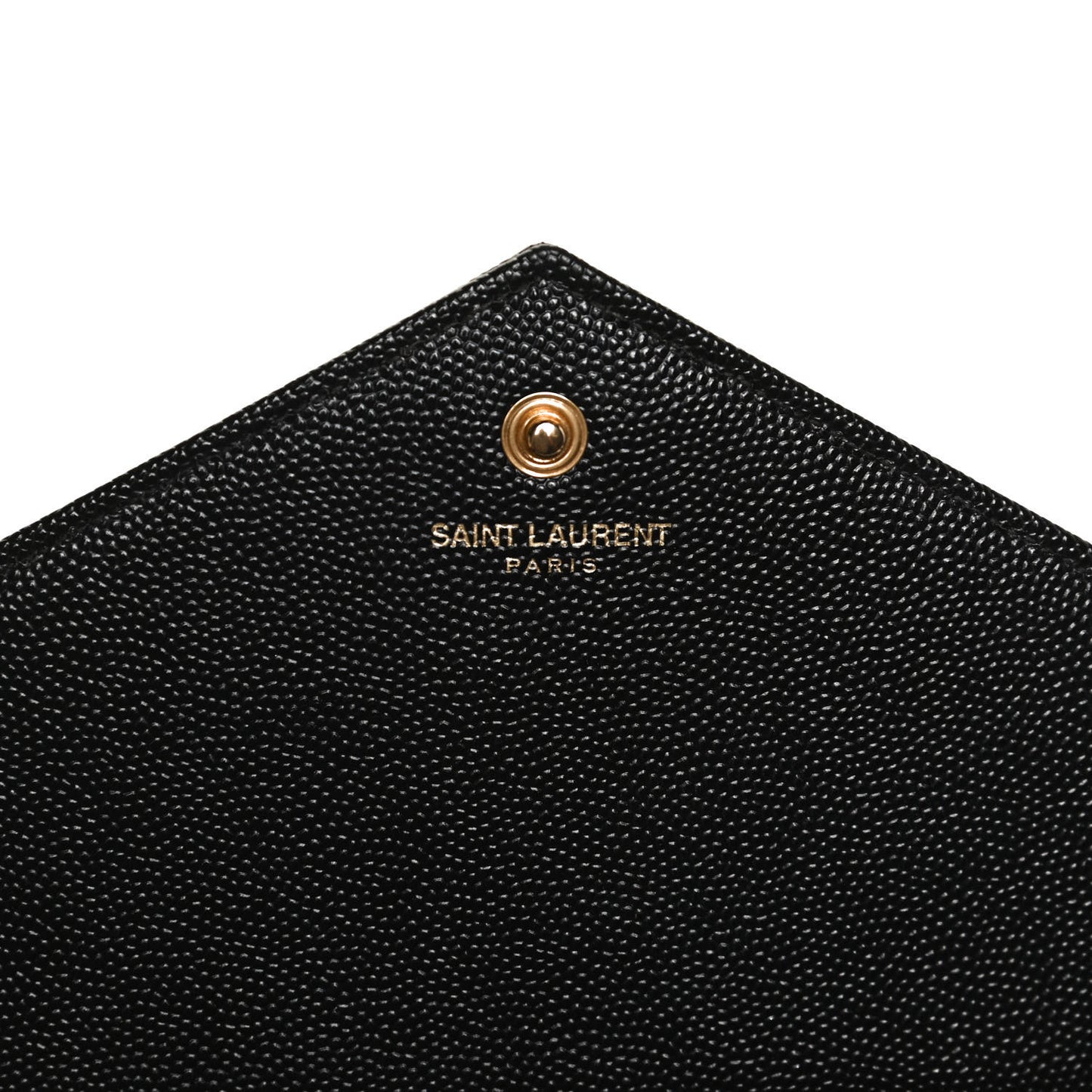 Grain De Poudre Matelasse Chevron Monogram Chain Wallet Black