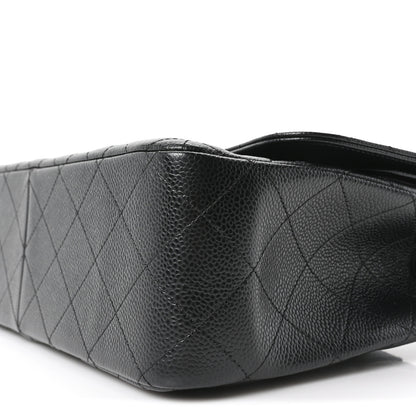 Chanel Caviar Quilted Jumbo Double Flap Black 10 of 10